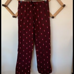Old Navy Flannel Santa’s Small Pajamas Buttons